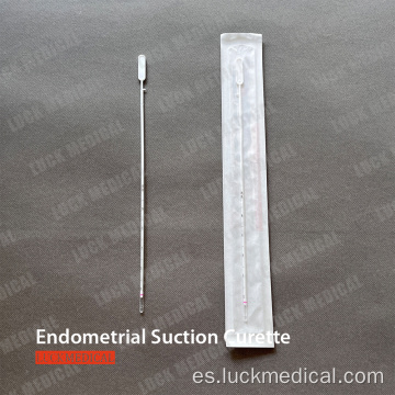 Cureta de succión endometrial para uso ginecológico